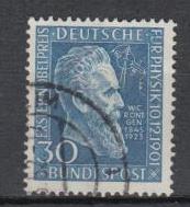 Germany - 1951 W.K. Röntgen, physicist  Sc# 686 (9781)