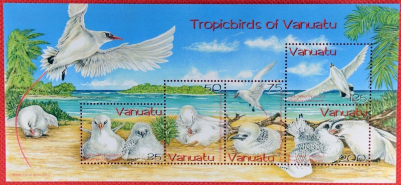 ZAYIX Vanuatu 857a MNH - Marine Life - Nesting Sea Birds Eggs Beach 082422SM02