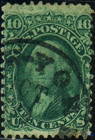 U.S. #68 Used New York Postmark