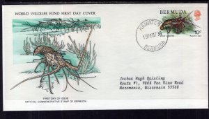 Bermuda 368 Lobster Typed FDC