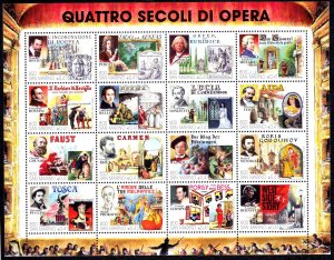 San Marino 1999 Opera Anniv. Mint MNH Miniature Sheet SC 1437 FV €6.56 CV $16