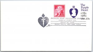 US SPECIAL EVENT COVER AMERICAN HEART ASSOCIATION HEART ATTACK DAY 1985 A