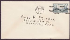  788 Lee & Jackson uncacheted FDC