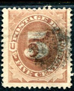 J5 Used... A Thinned Stamp... SCV $70