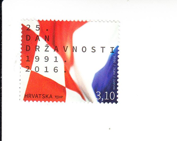 2016 Croatia Statehood Day - Flag (Scott 998) MNH