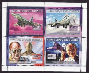 Guinea-unused NH sheet-Planes-Concord-Pope John Paul II-2006-