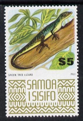 SAMOA - 1972 - Green Lizard - Perf Single Stamp - Mint Never Hinged