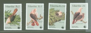 Mauritius #613-616  Single (Complete Set) (Fauna)