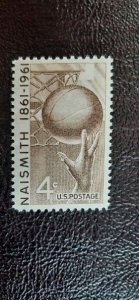 US Scott # 1189; 4c Naismith; MNH, og, from 1961; VF centering