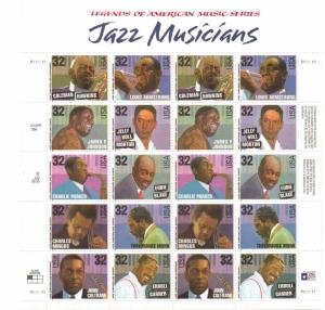 US 2983-92 - 32¢ American Music Series Unused