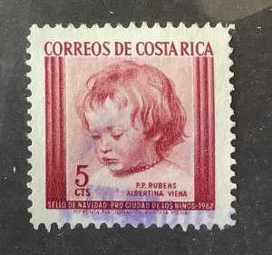 Costa Rica 1962  Scott RA12 used - 5c, Christmas, Son Nicolas by P. P. Rubens