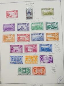 EDW1949SELL : ETHIOPIA Beautiful all VF Mint OG LH collection between 1942-1965.