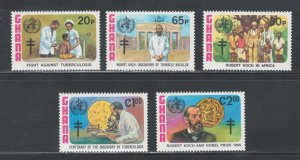 Ghana 1982 Centenary of TB Bacillus Scott # 812 - 816 MNH