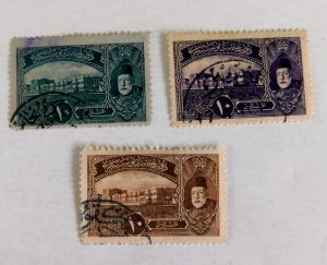 Turkey #431-3 Used/Fine/HR, Dolma Bahce Palace, Mohammed V, 1916