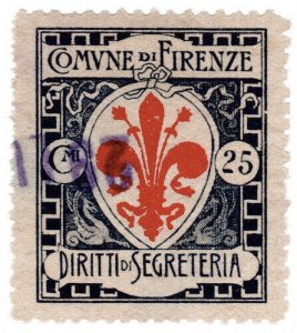 (I.B) Italy Revenue : Diritti di Segreteria 25c (Florence)