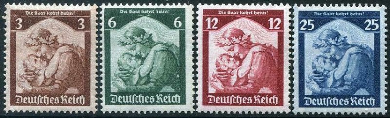 HERRICKSTAMP GERMANY Sc.# 448-51 1935 Saar Return