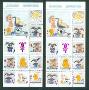 Canada. Cinderella Collection 14 Sheets. 1981-1994. MNH.Easter Disabled Children