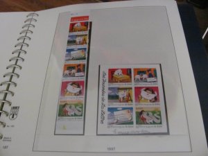 FRANCE MNH 1994-2000 LINDNER ALBUM COMPLETE W/SS &  BOOKLETS (95)