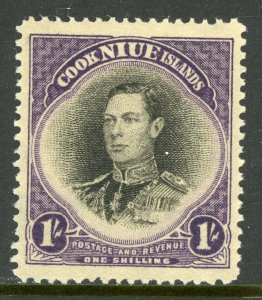 British Colony 1938 Niue Cook Islands 1' George VI Scott #73 Mint Z605