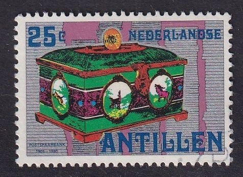 Netherlands Antilles #452 used 1980 Post Office Savings Bank  25c