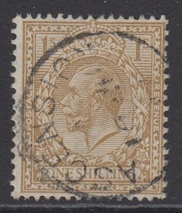 SG Z51 Ascension 1912-1922. 1/- bistre. Very fine used with an Ascension CDS...