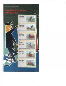 2018 Royal Mail Heritage By Bike post & Go P&G 30 UNMOUNTED MINT