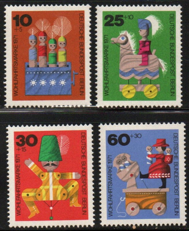 Germany - Berlin Sc #9NB83-9NB86 Mint Hinged