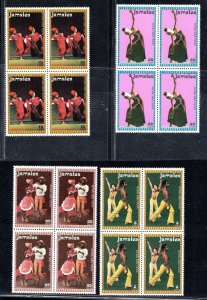 JAMAICA SC# 383-86 BK/4 FVF/MNH