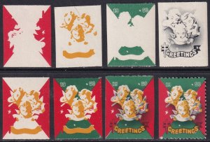 Canada 1950 Christmas seal progressive colour proof set MNG(*)