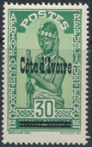 Ivory Coasts    SC# 103 MLH  Upper Volta OPT  see details & scans