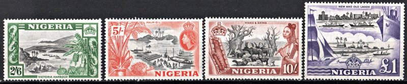 Nigeria SC#88-91 2'6 s - 1 £ Country Motifs (1953) MNH