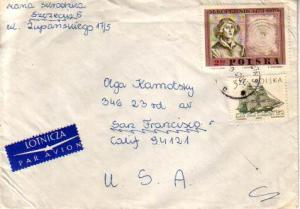Poland, Airmail, Astronomy, Ships