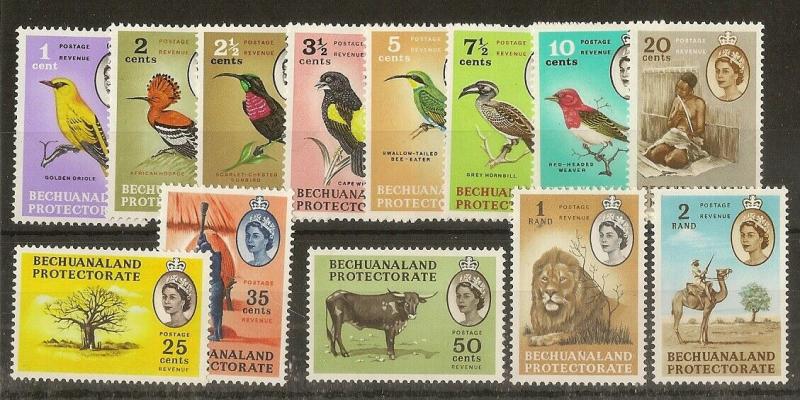 Bechuanaland 1961 Definitives SG168-181 MNH Cat£60+