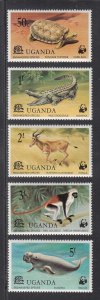 Uganda Scott #176-180 MH