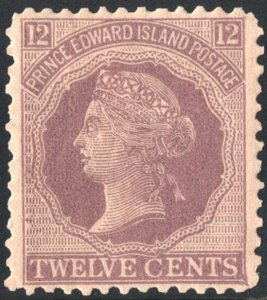 Prince Edward Island SC#16 12¢ Queen Victoria (1872) MHR