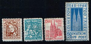 Germany 1948, Sc.#B298-1 MNH, 700th anniv. of the founding of Cologne Cathedral