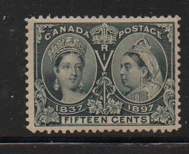 Canada Sc 58 1897 15c steel blue Victoria Jubilee stamp mint