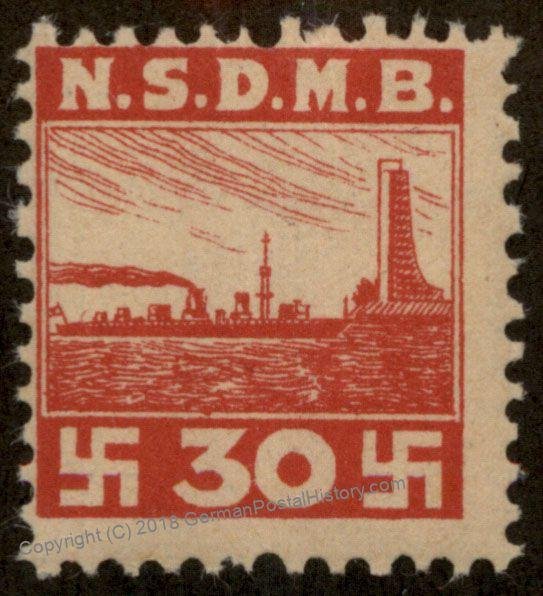 Germany NSDAP MNH Nationalsozialisticher Deutscher Marinebund NSDMB Revenu 96194