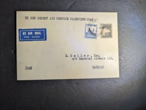 1932 Palestine Airmail Cover Er Ralme to Baghdad via Lydda Junction Scarce