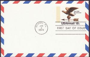 UXC15 Weathervane uncacheted FDC