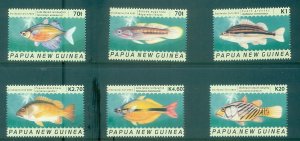 Papua New Guinea - Sc# 1099-1104. 2004 Fresh Water Fish. MNH $25.00.
