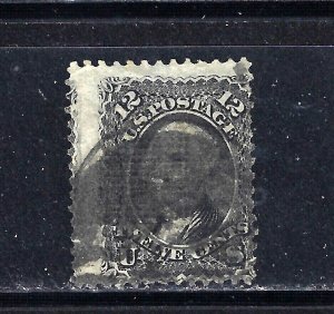 #90 US 12 CENT BLACK WASHINGTON-USED-N/G-W/GRILL-FINE-VF