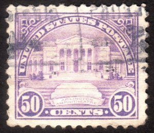 1922, US 50c, Arlington Amphitheatre, Used, Sc 570