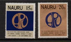NAURU SG191/2 1978 14th GENERAL ASSEMBLY OF ASIAN MNH 
