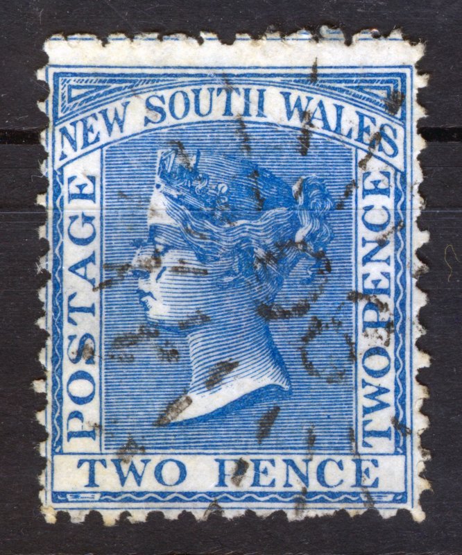 AUSTRALIA, 1862, New South Wales, Queen Victoria, 2P, blue