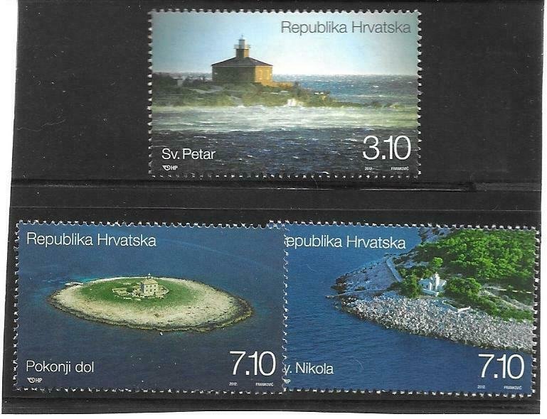 2012    CROATIA  -  SG. 1111 / 1113  -  LIGHTHOUSES  -  MNH