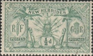 New Hebrides-British, #17 Mint Hinged  From 1911