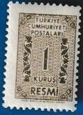 TURKEY SCOTT#O76 1962 OFFICAIL ISSUE - MNH