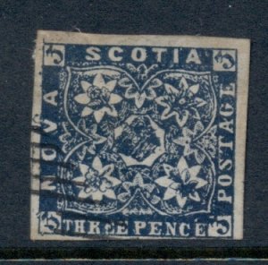 Nova Scotia 1851-57 Crown & Flowers 3d FORGERY