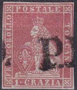 Tuscany #4 F-VF Used CV $180.00 (Z1745)